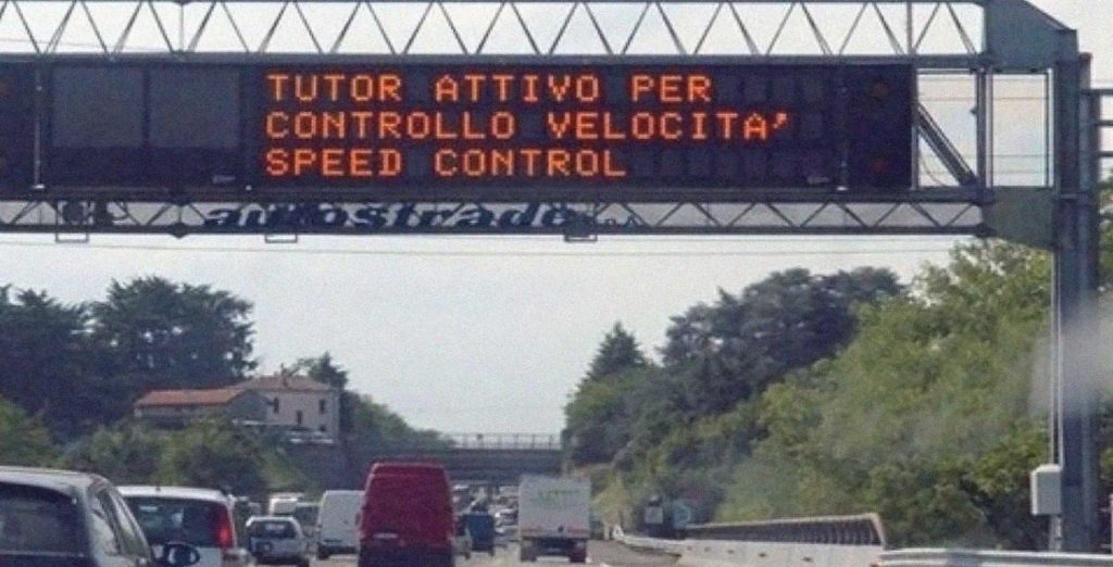 controllo velocità Tutor autostrada
