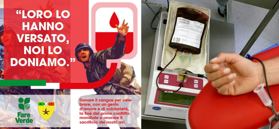 fare verde donare sangue