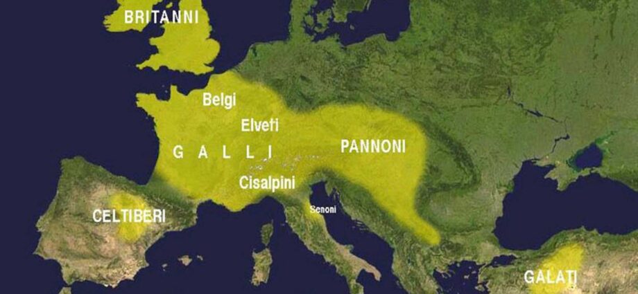 celti in Europa mappa
